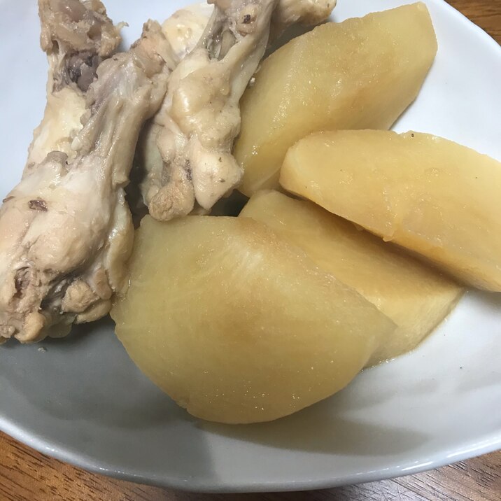 丸大根と手羽元のあっさり煮